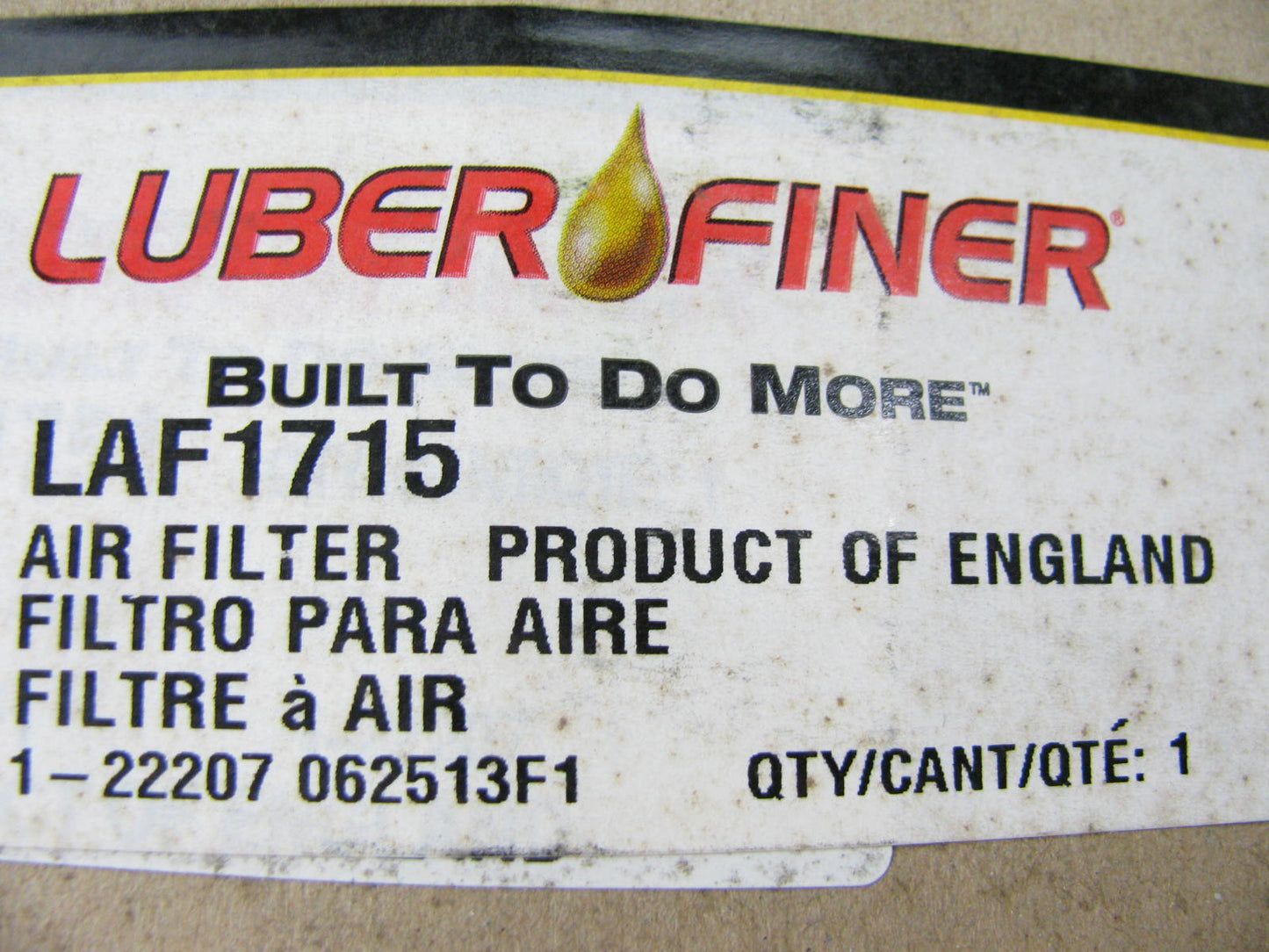 Luberfiner LAF1715 Air Filter For ABG, Bomag, Demag, Fendt, Komatsu