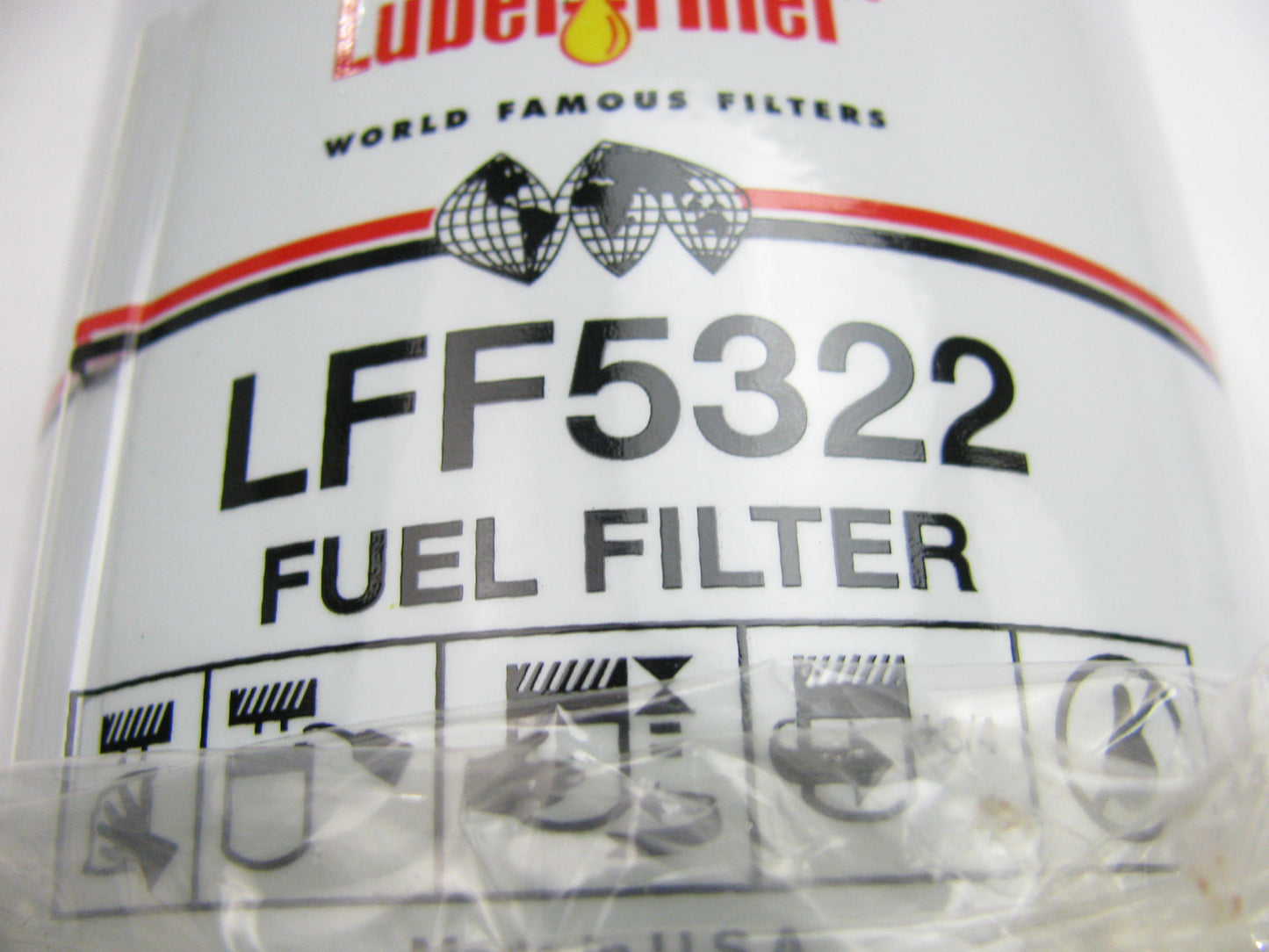 (2) Luberfiner LFF5322 Fuel Filter Replaces P8336 33527 FF1089 BF7631 P551312