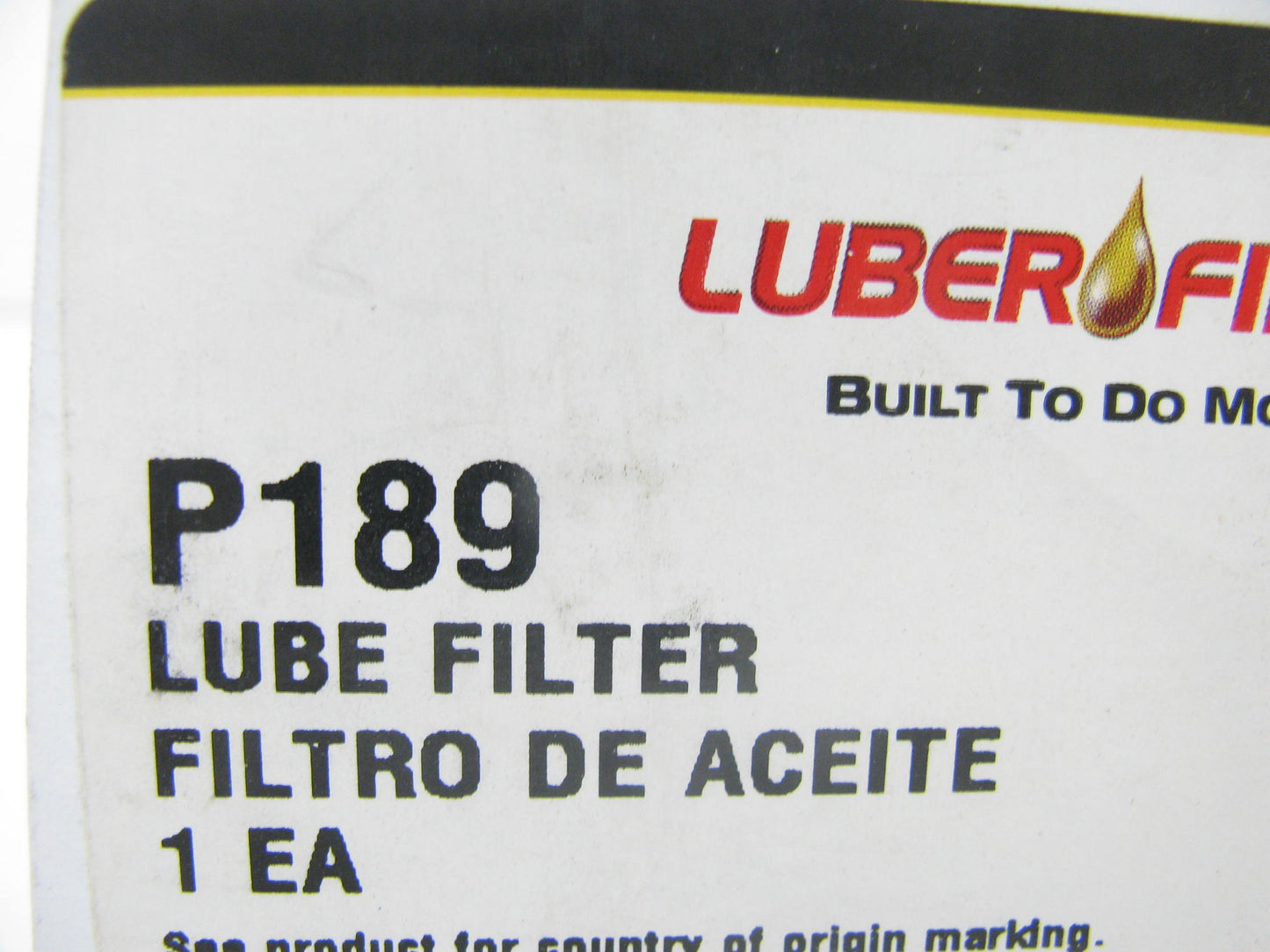Luberfiner P189 Engine Oil Filter Replaces C139PL 51242 L30014 LF587 P55908
