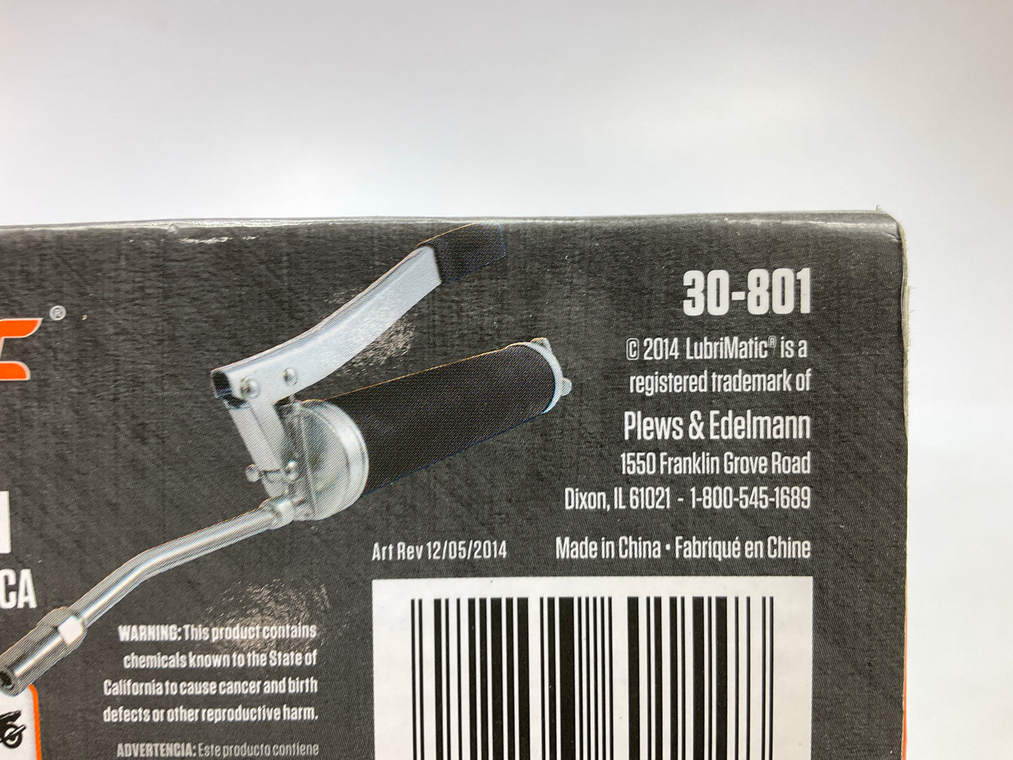 Lubrimatic 30-801 Standard Duty Lever Style Grease Gun With Speed Threads
