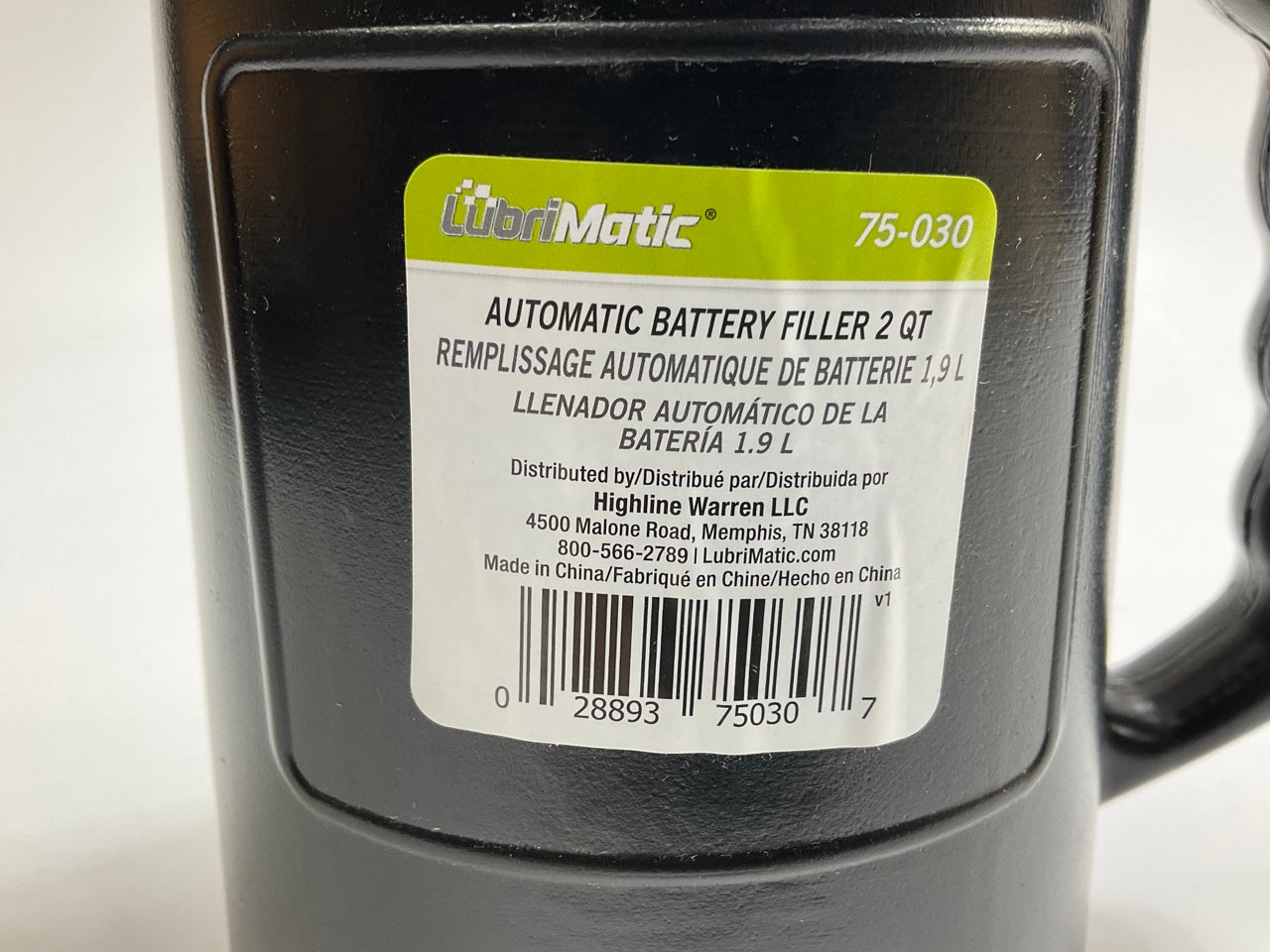 LubriMatic 75-030 Professional Grade Automotive Battery Filler, 2 Quart