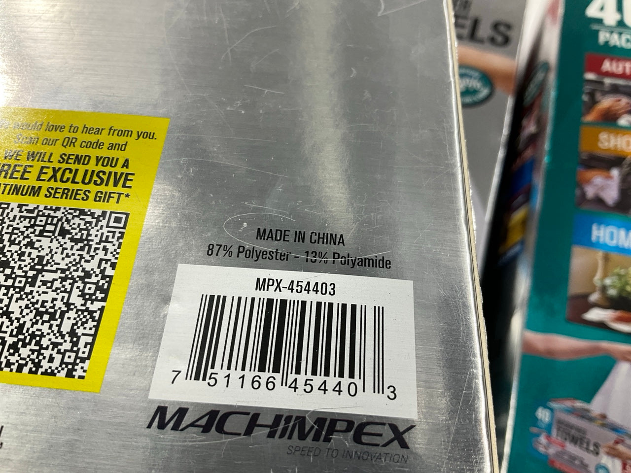 Machimpex MPX-454403 Platinum Microfiber Towels 12''x12'' White Washable 200-Pack