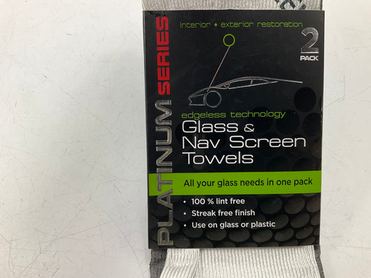 Machimpex R-394426 Glass & Navigation Screen Cleaning Towel, Lint Free, 2-pack