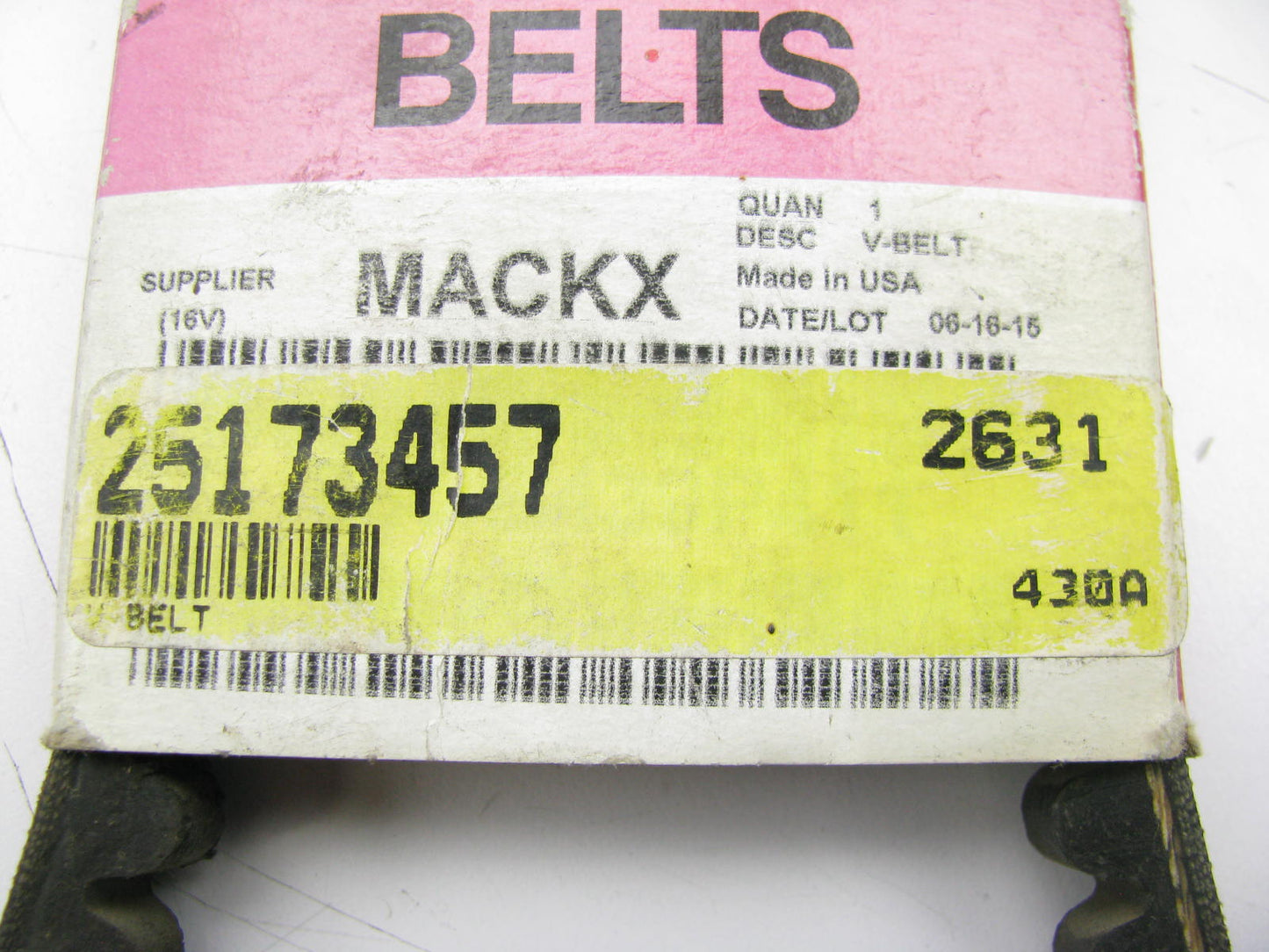 NEW - OEM Mack 25173457 Accessory Drive Belt - 0.53'' X 41.875'' - 36 Degree