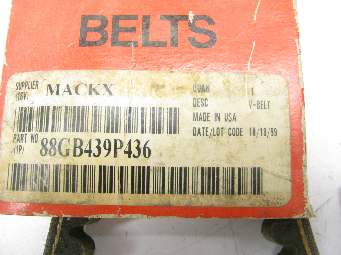 NEW - OEM Mack 88GB439P436 Accessory Drive Belt - 0.53'' X 43.50'' - 36 Degree