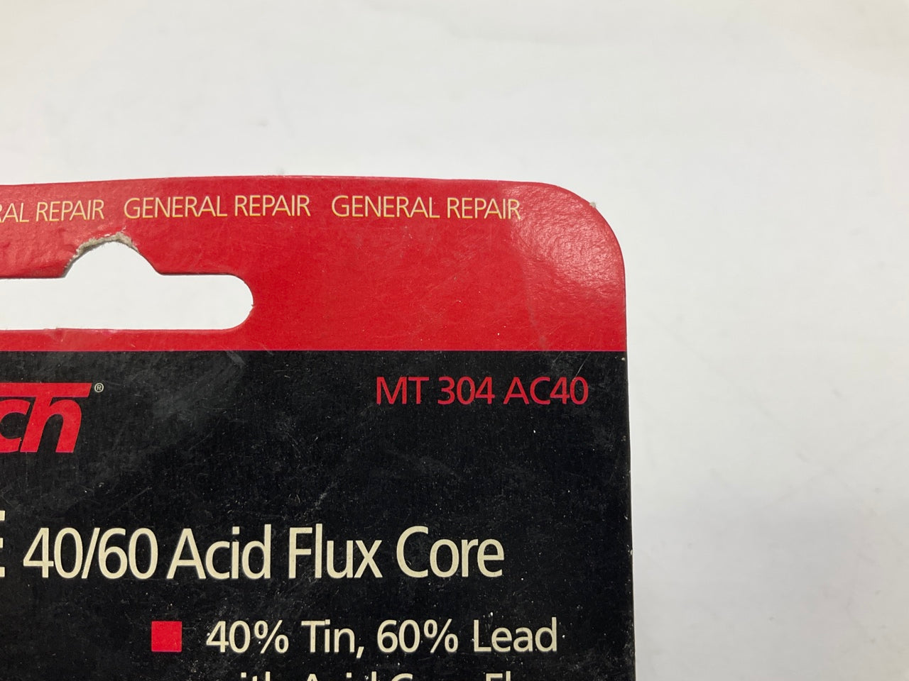 Mag-Torch MT304AC40 40/60 Acid Core Wire Solder, 4 Oz, 0.125'' Diameter