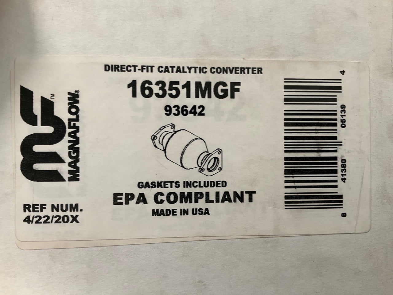 Magnaflow 93642 Rear Direct Fit EPA Compliant Catalytic Converter