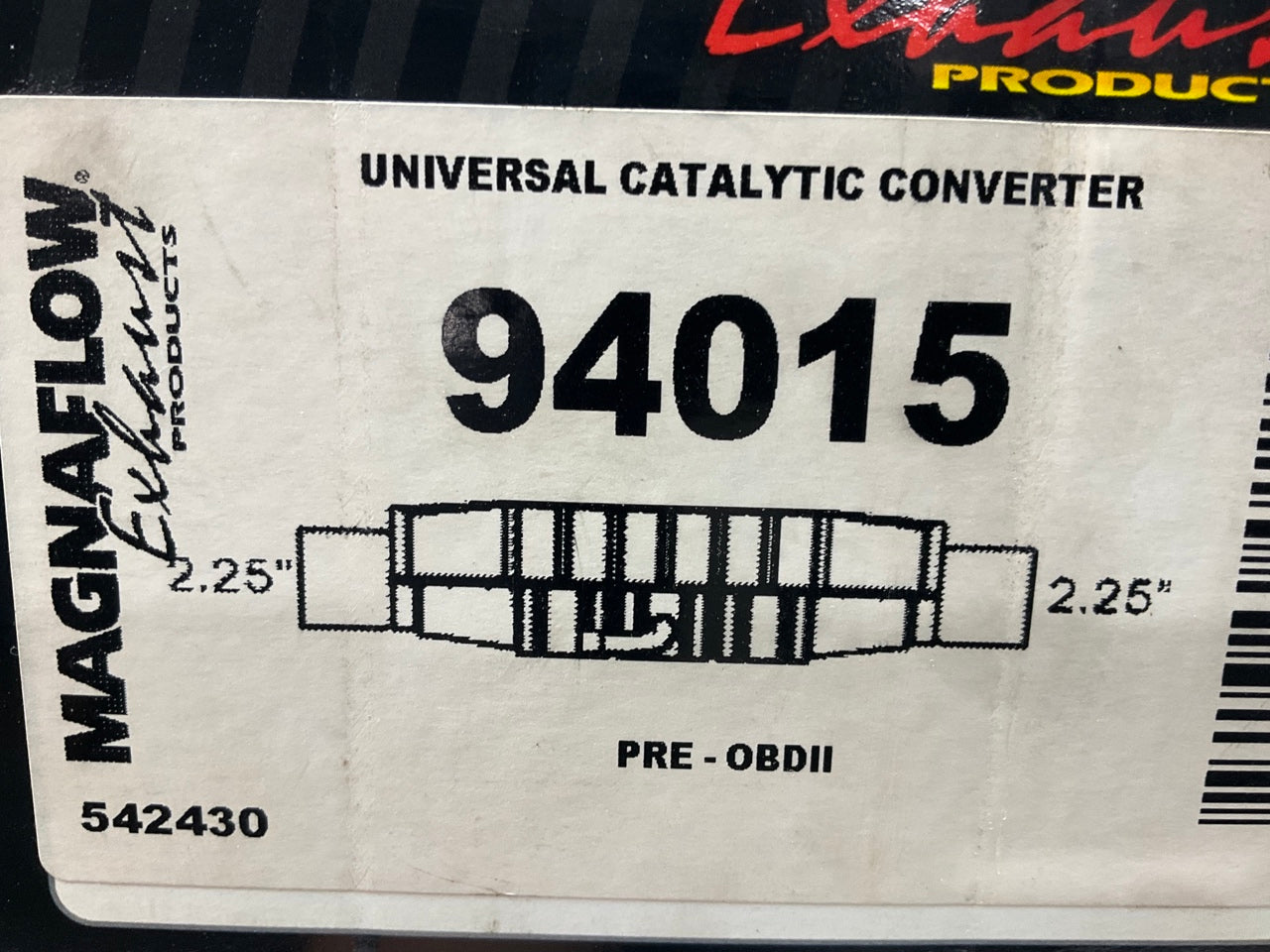 Magnaflow 94015 OBD I Catalytic Converter, 2-1/4'' Inlet & Outlet, 16'' Long