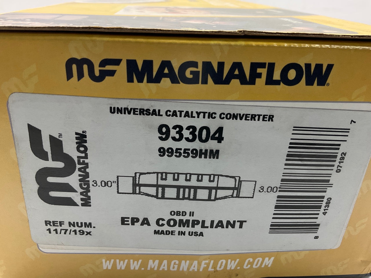 Magnaflow 99559HM OBDII 3'' Inlet & Outlet Catalytic Converter 49 State, 16'' Long