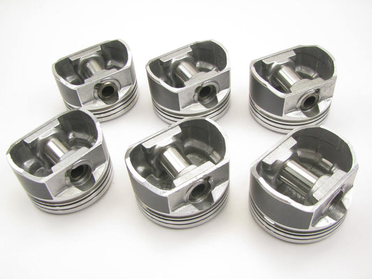 (6) Mahle 224-3466-040 Engine Pistons .040'' For 1998-2000 Ford 2.5L DOHC