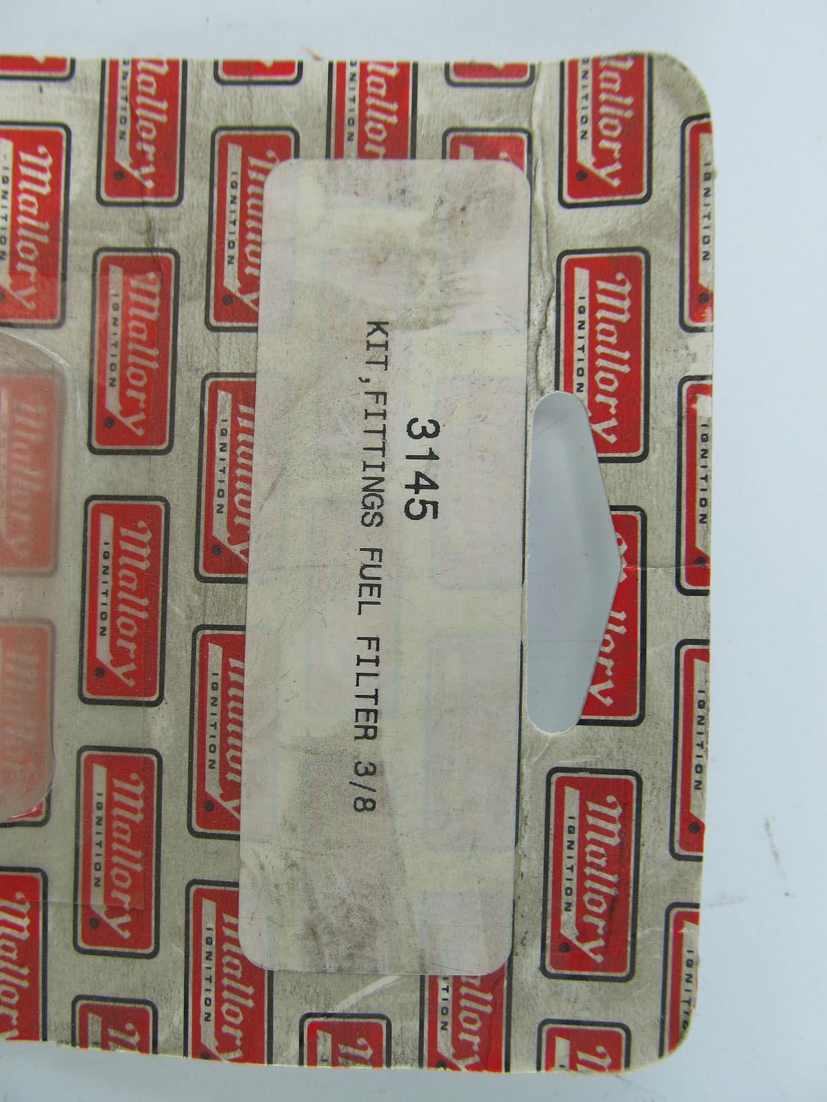 Mallory 3145 3/8'' Barbed Hose Fuel Fittings With 3/8'' NPT Plugs