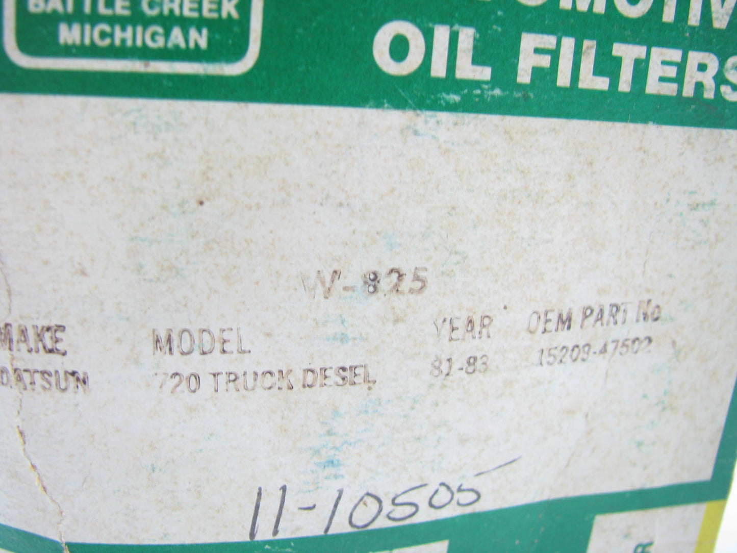 Mann W-825 Engine Oil Filter