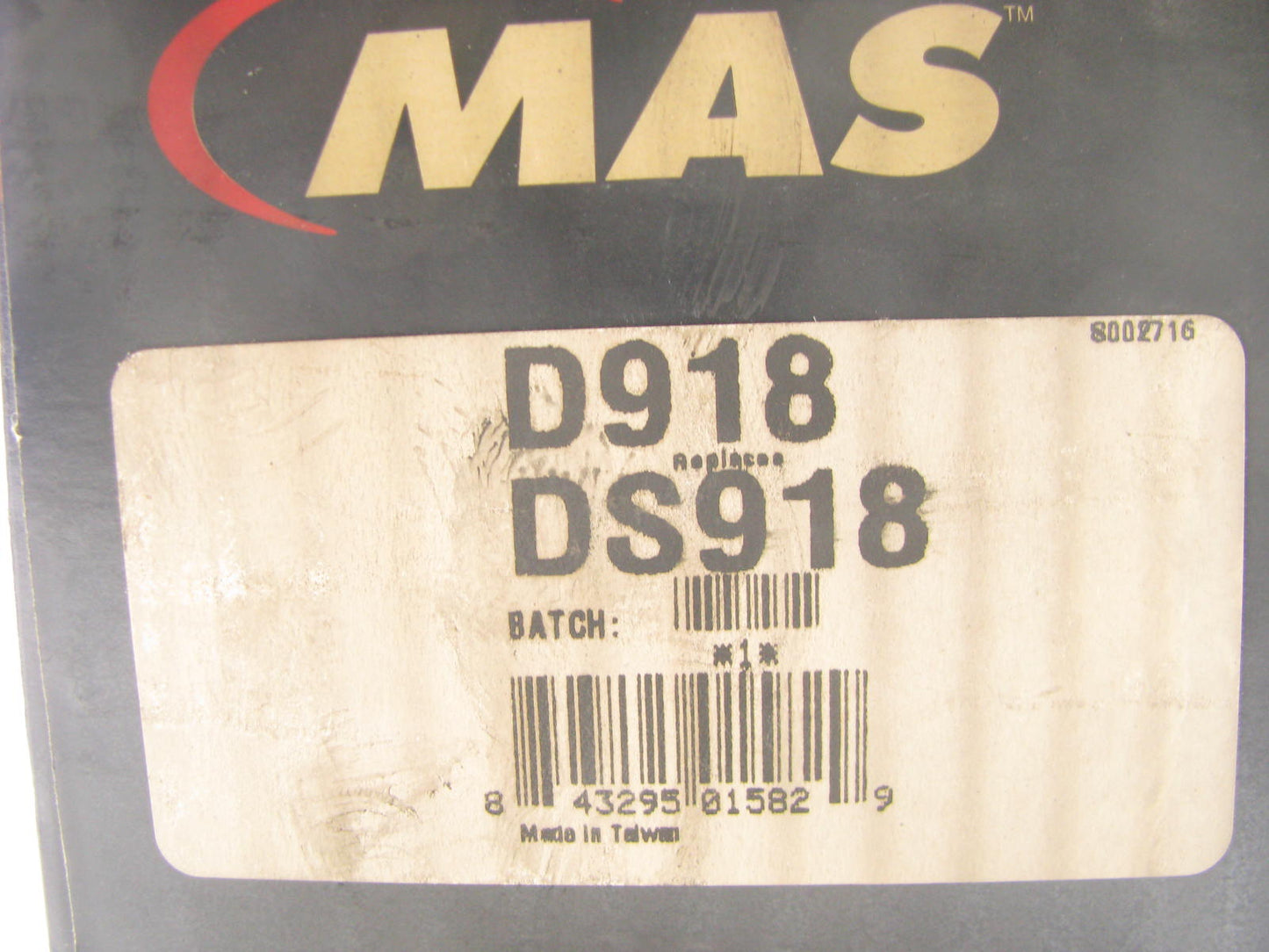 MAS D918 Steering Tie Rod End - Front Left Inner