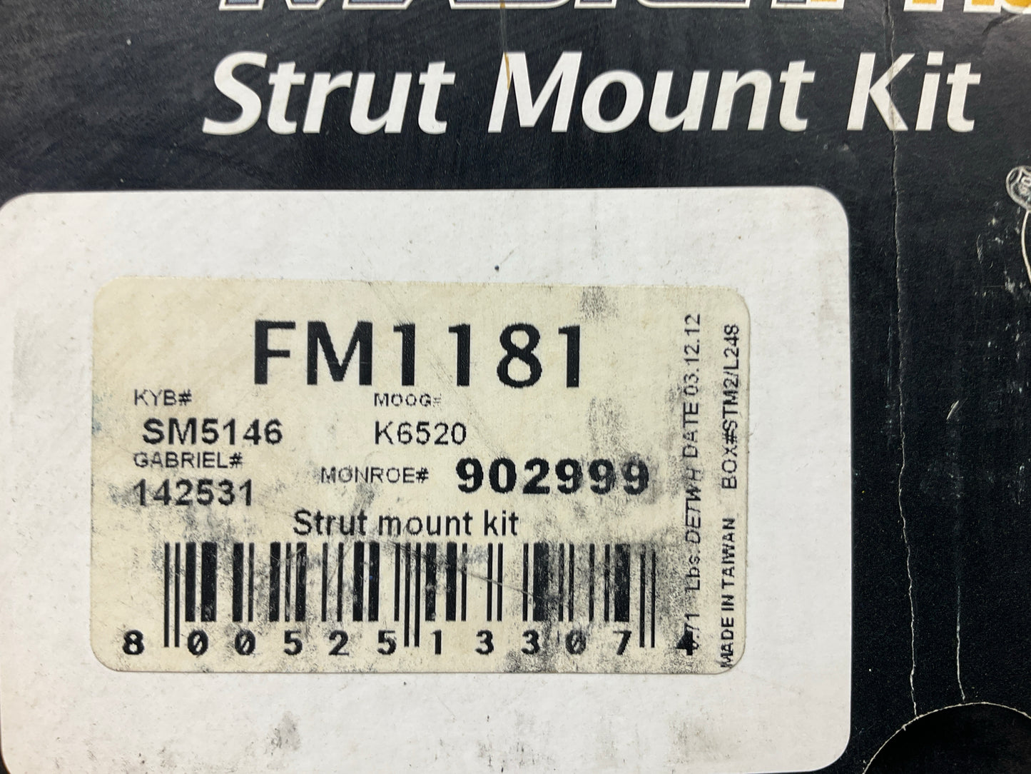 (2) Master Pro FM1181 Front Strut Mount - 97-03 Chevy Malibu, 99-04 Olds Alero