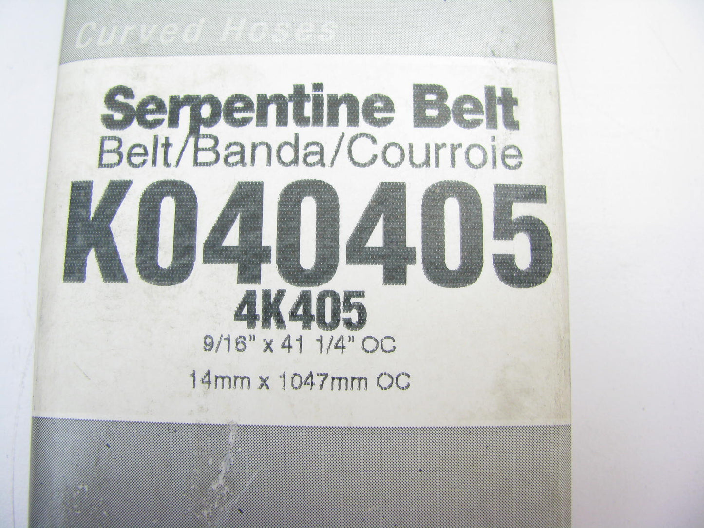Master Pro K040405 Serpentine Belt - 0.56'' X 41.25'' - 4 Ribs