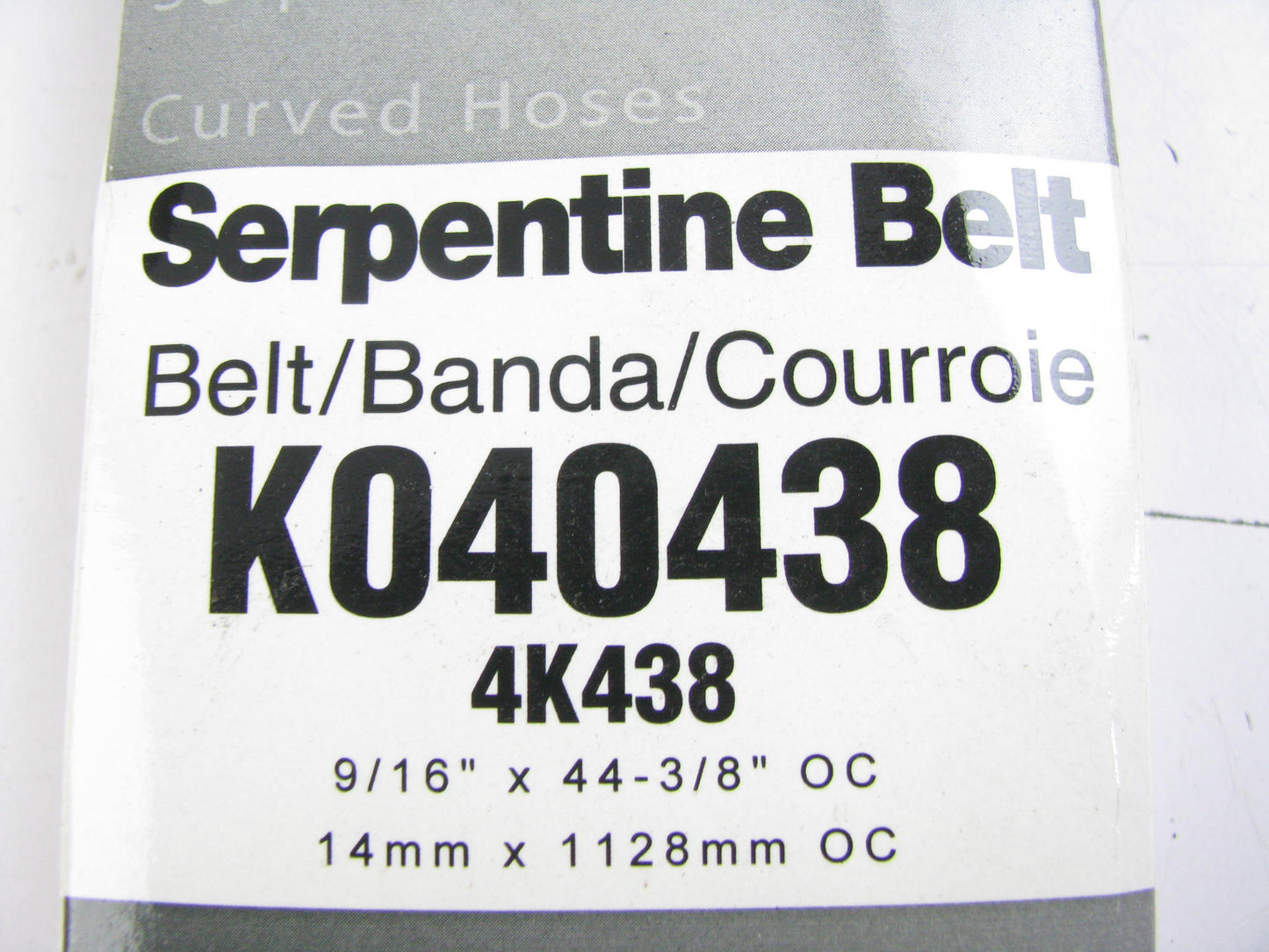 Master Pro K040438 Serpentine Belt
