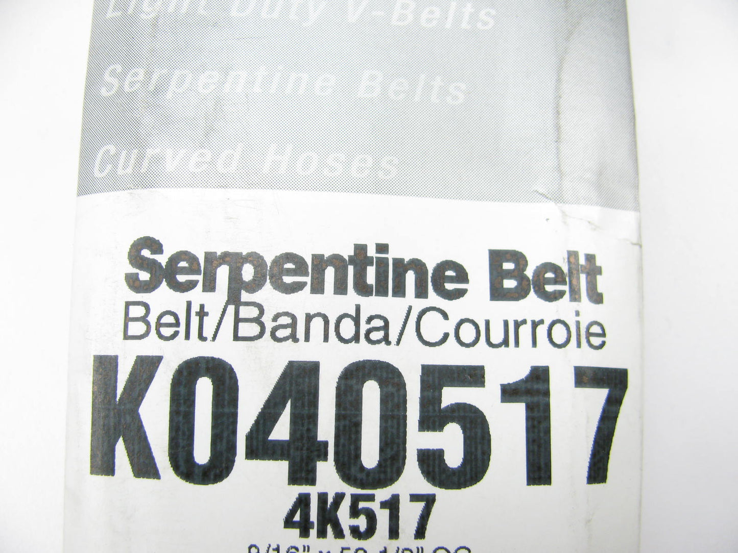 Master Pro K040517 Serpentine Belt - 0.56'' X 52.00'' - 4 Ribs
