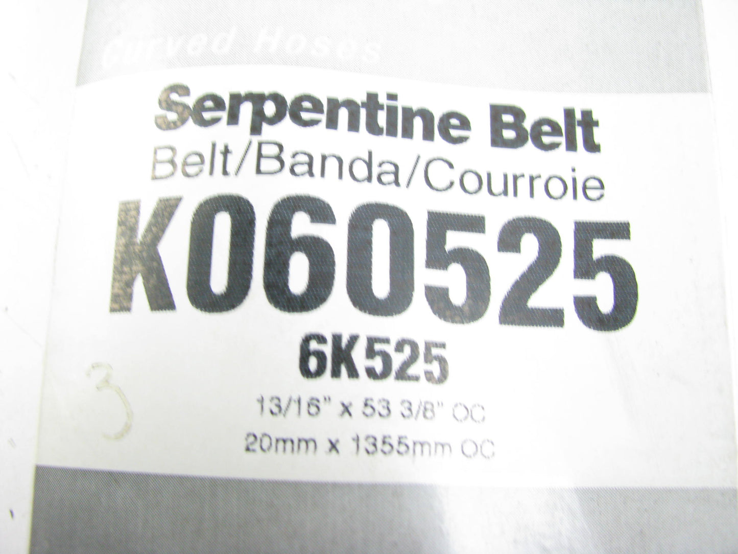 Master Pro K060525 Serpentine Belt