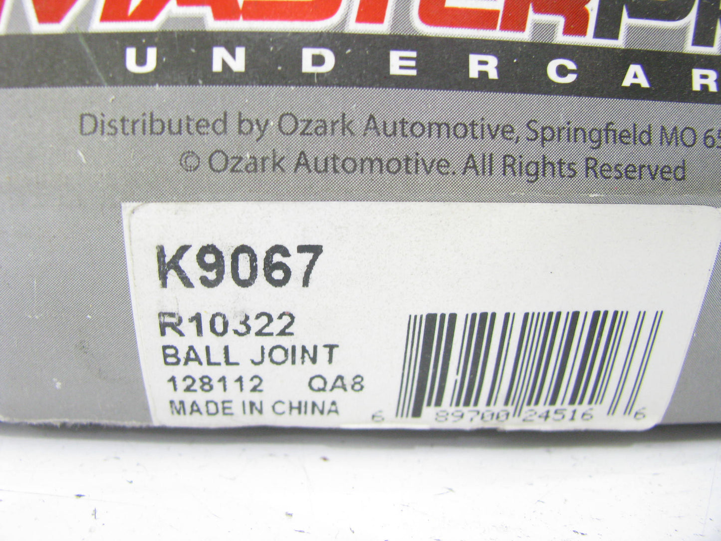 Master Pro K9067 Suspension Ball Joint - Front Lower