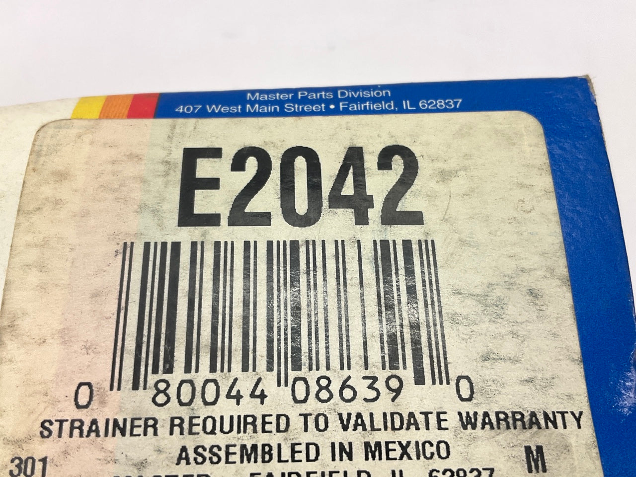 Master E2042 Electric In-Tank Fuel Pump