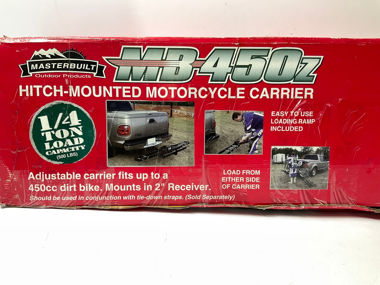 Masterbuilt HMXCR HITCH-HAUL Dirt Bike Carrier, 500lb Capacity For 2'' Receiver