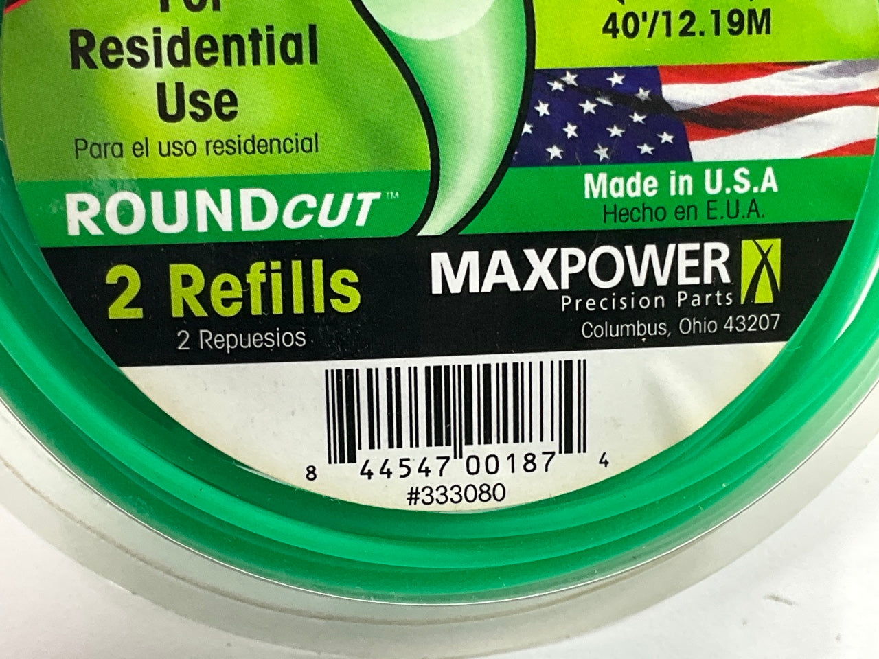 (2) Maxpower 333080 Residential Grade Round .080'' Trimmer Line 40-Foot Length