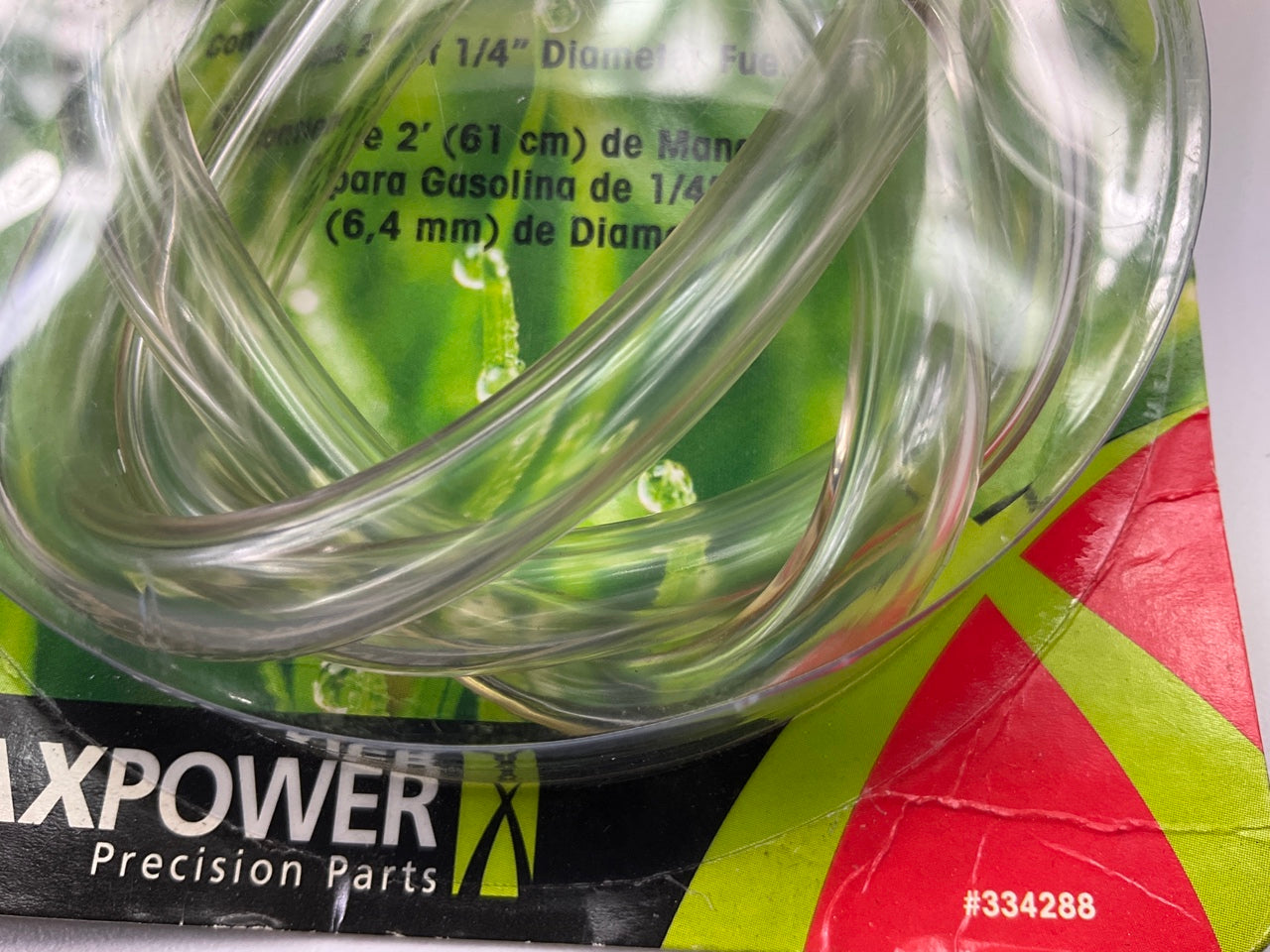 Clear PVC Fuel Line Gasoline 2 Feet 1/4'' ID For Lawn Mower, Small Engine