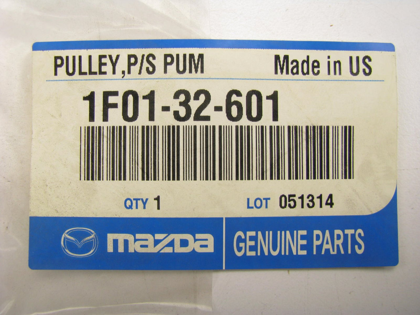 NEW OEM 1F01-32-601 Power Steering Pump Pulley 2001-2006 Mazda B3000 3.0L V6