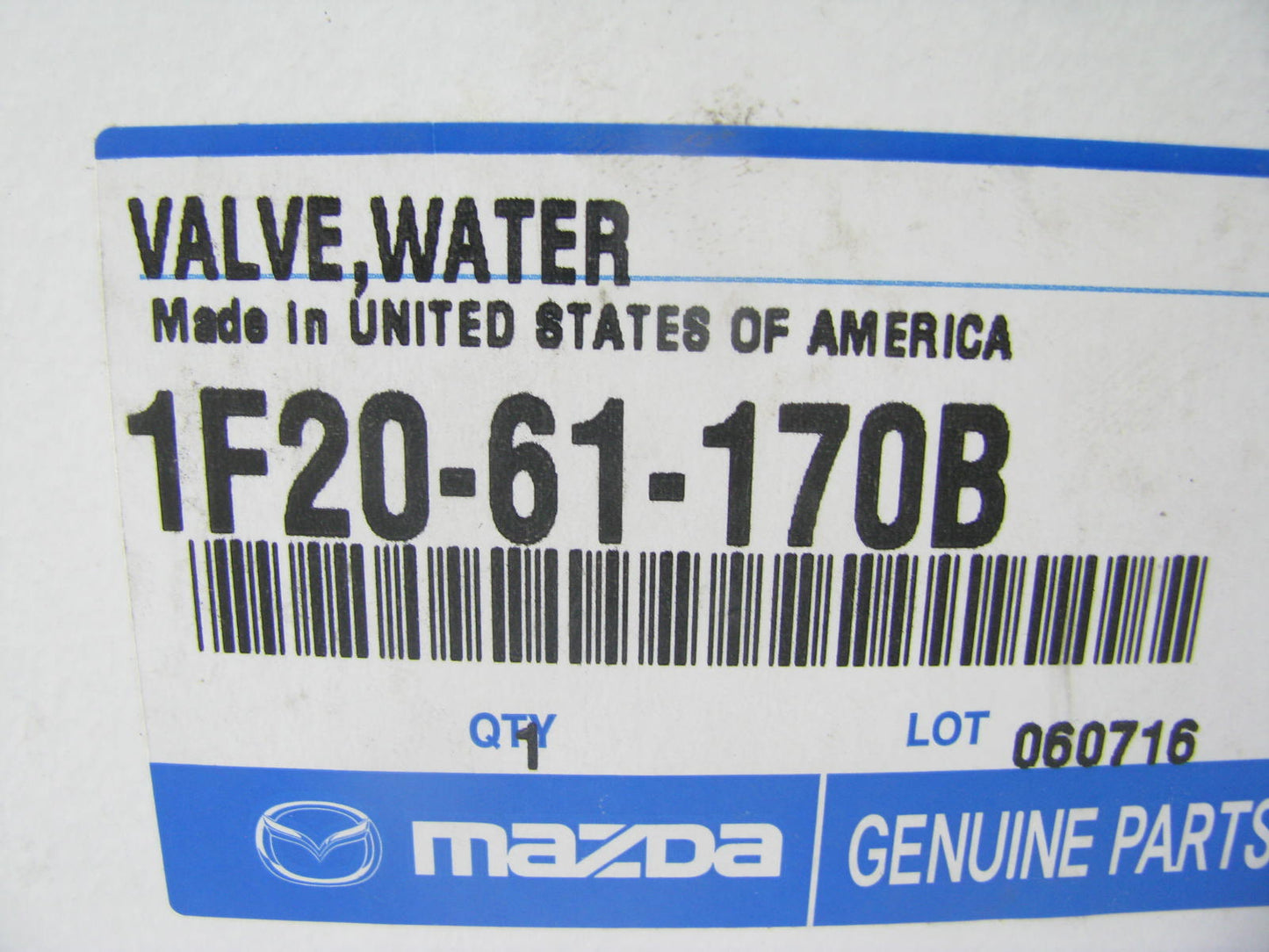 NEW GENUINE OEM Mazda 1F20-61-170B Heater Valve