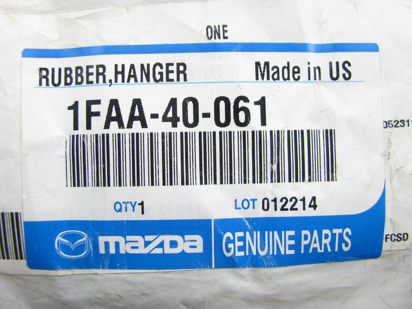 NEW - OEM Genuine Exhaust Rubber Hanger For 2006-2010 Mazda B-Series 1FAA40061