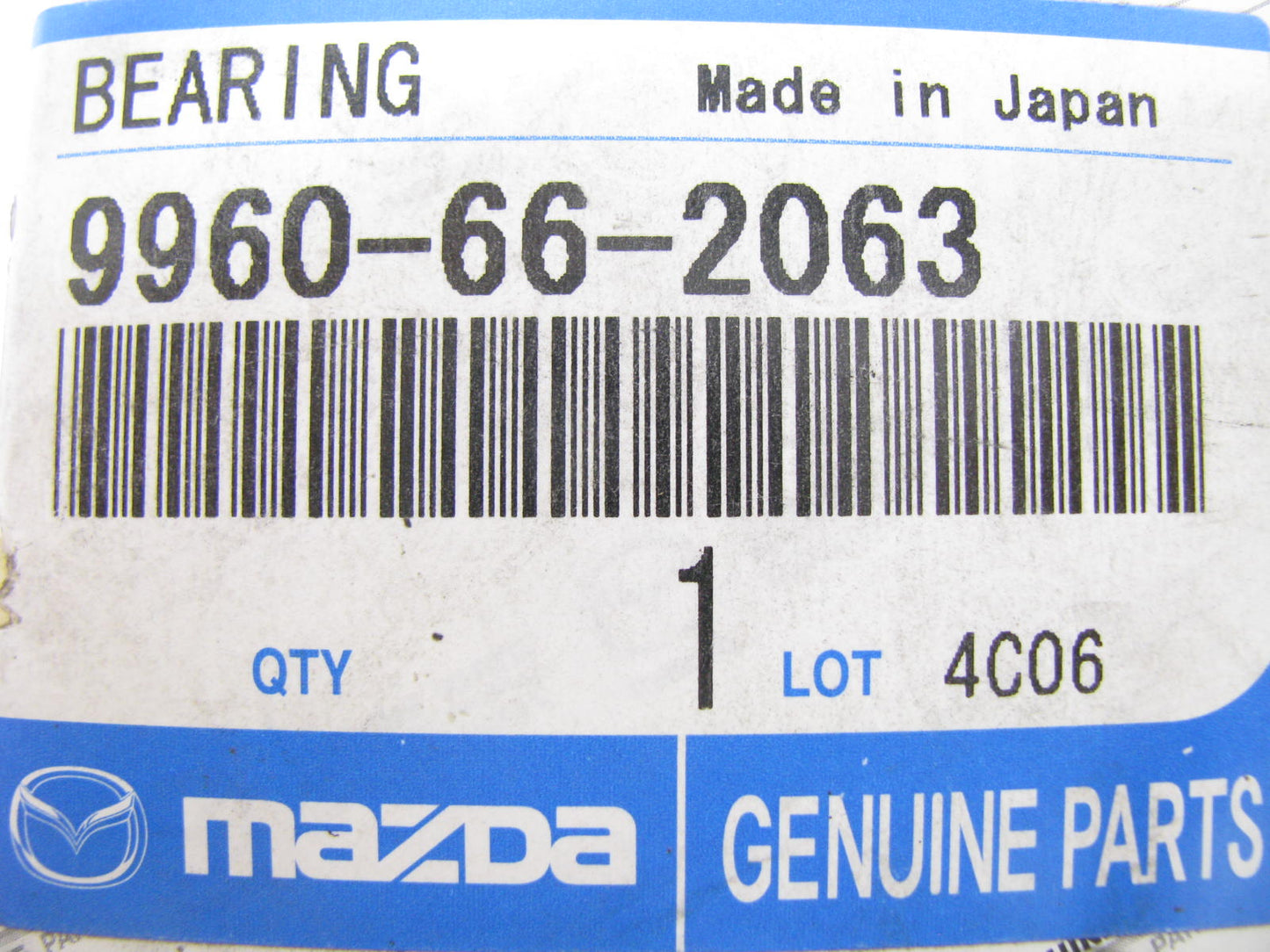 NEW - OEM 9960-66-2063 Drive Axle Shaft Bearing 1989-93 B2600 89-98 MPV 4WD