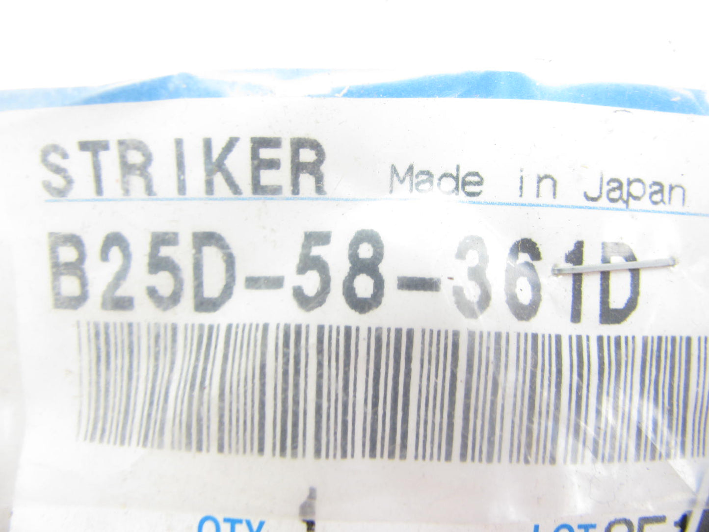 NEW - OEM Mazda B25D-58-361D Rear Door Striker Plate For 2007-2009 3 Sedan