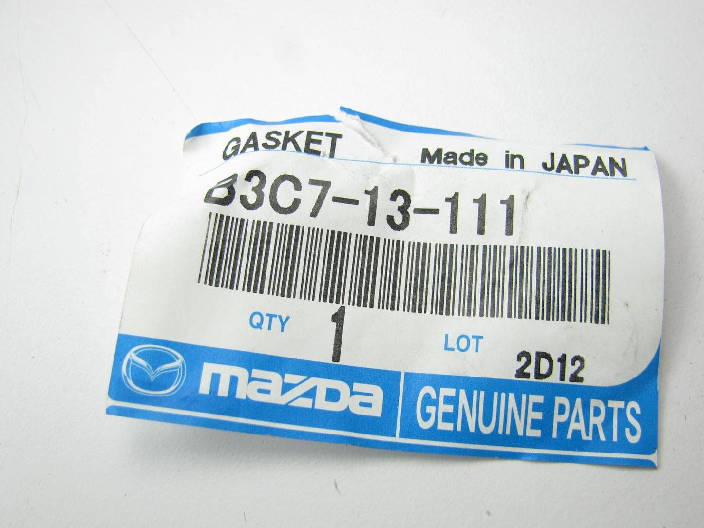 LOWER Intake Manifold Gasket OEM For 1992-1993 Mazda MX-3 1.6L B3C7-13-111