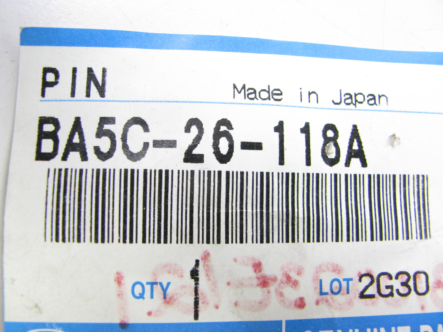 NEW - OEM Mazda BA5C-26-118A Steering Knuckle Pin For 1998-2002 626