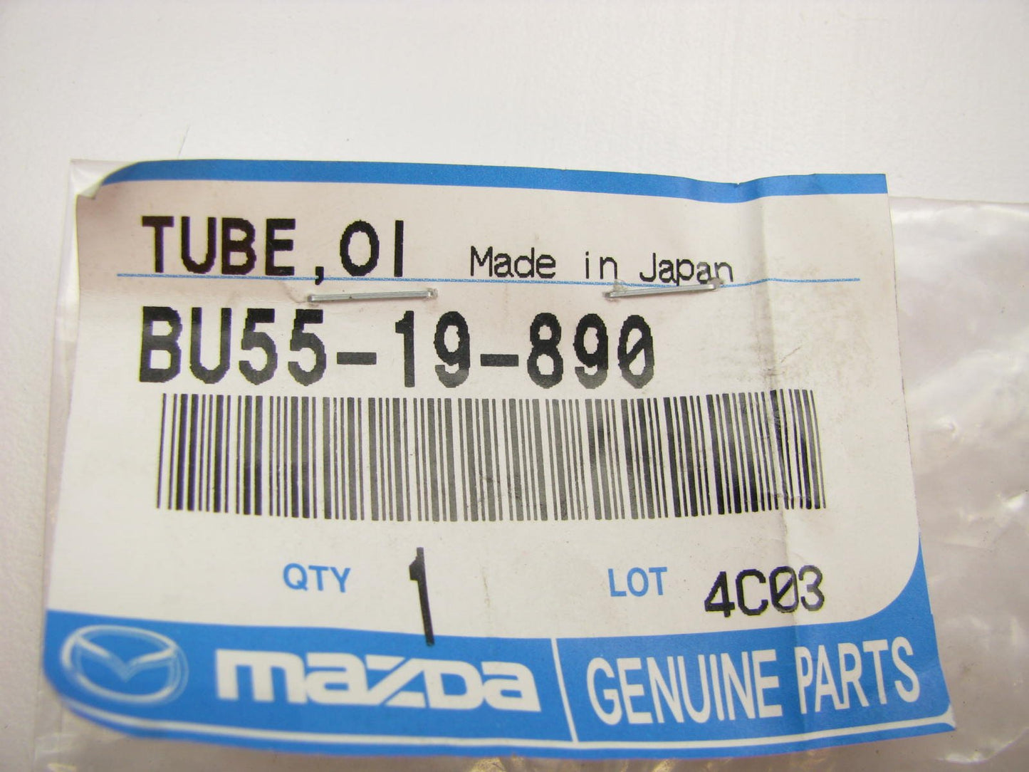 NEW - OEM BU55-19-890 Oil Filter Fill Tube For 1990-1997 Mazda Miata