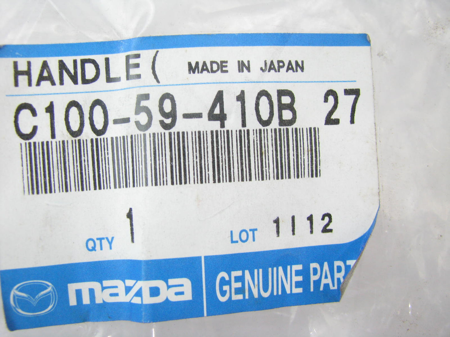OEM Mazda Left Front Exterior Door Handle C100-59-410B-27 For 01-03 Protege