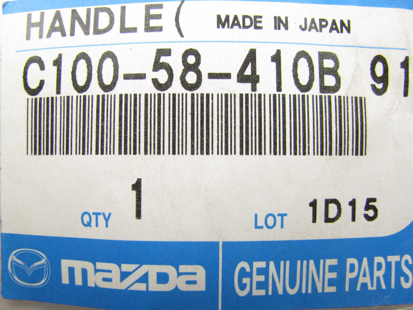 New OEM Mazda C10058410B91 FRONT RIGHT Exterior Door Handle GREEN 01-03 Protege