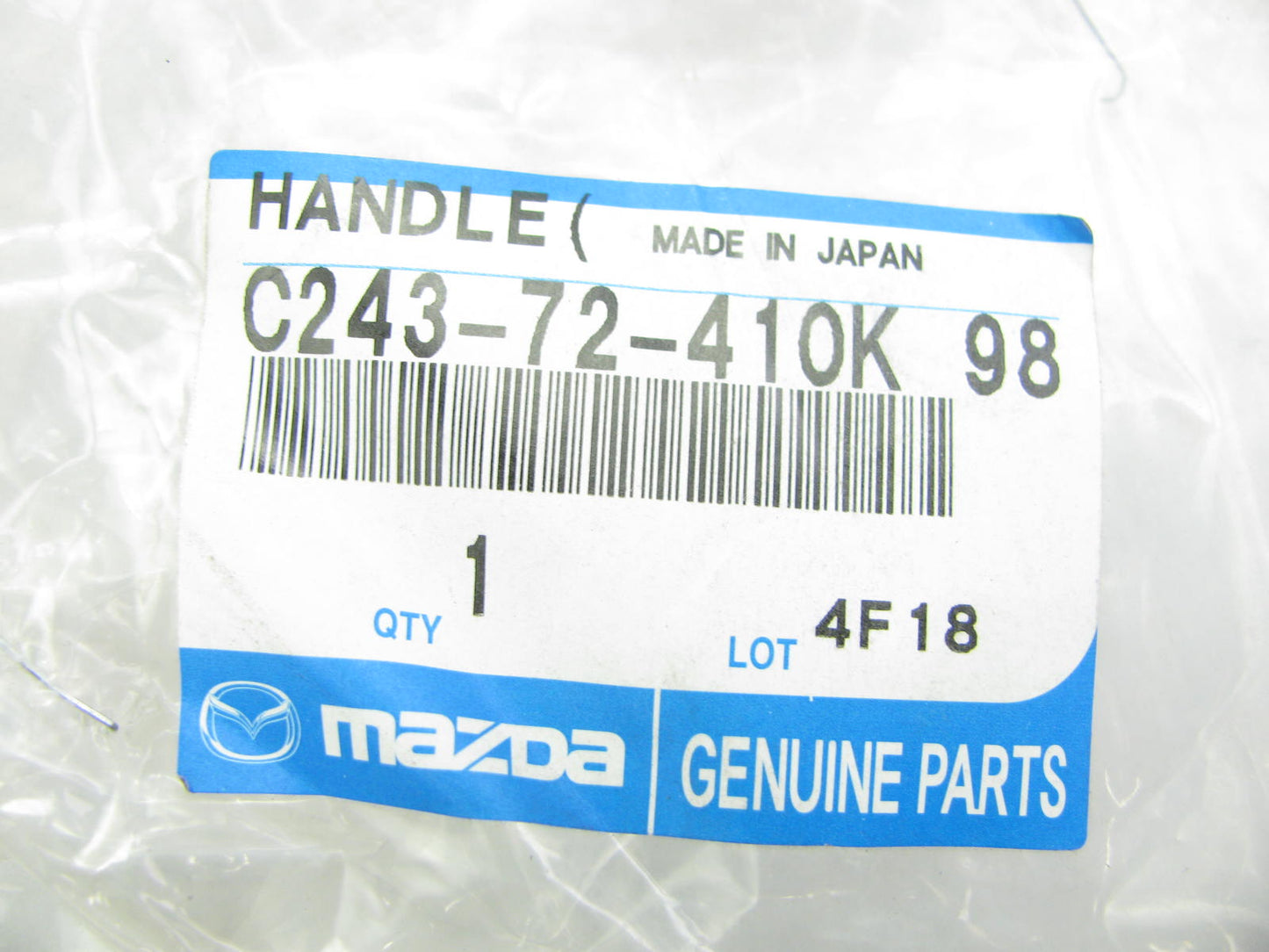 NEW - OEM Mazda C24372410K98 Rear Right Outside Door Handle 2006-2007 5