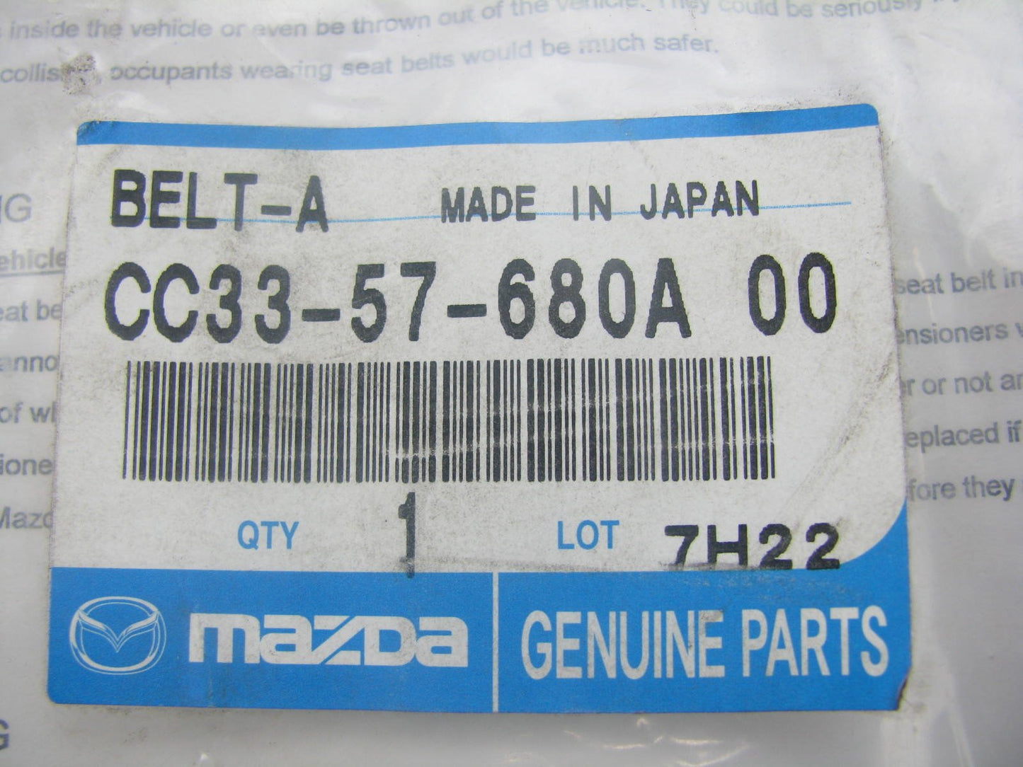 New Front Left Side Belt Buckle Black For 2006-2007 Mazda 5 CC3357680A00