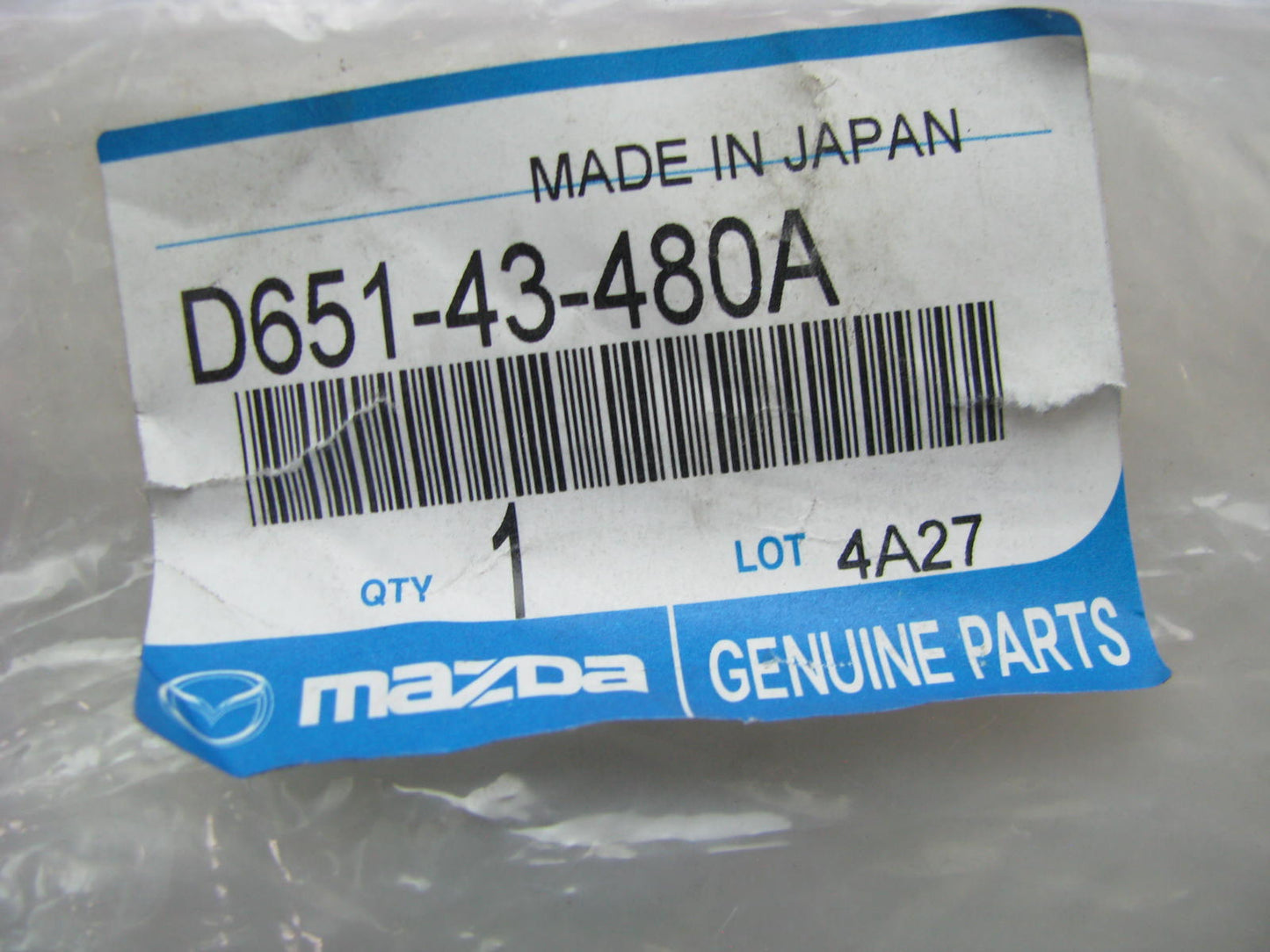 NEW GENUINE OEM D65143480A Brake Vacuum Hose 2011-2014 Mazda 2