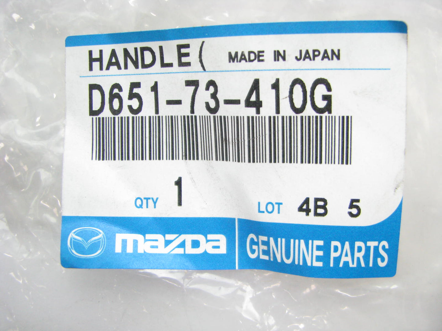 NEW - OEM Mazda D65173410G Rear Left Outside Door Handle 2011-2014 2