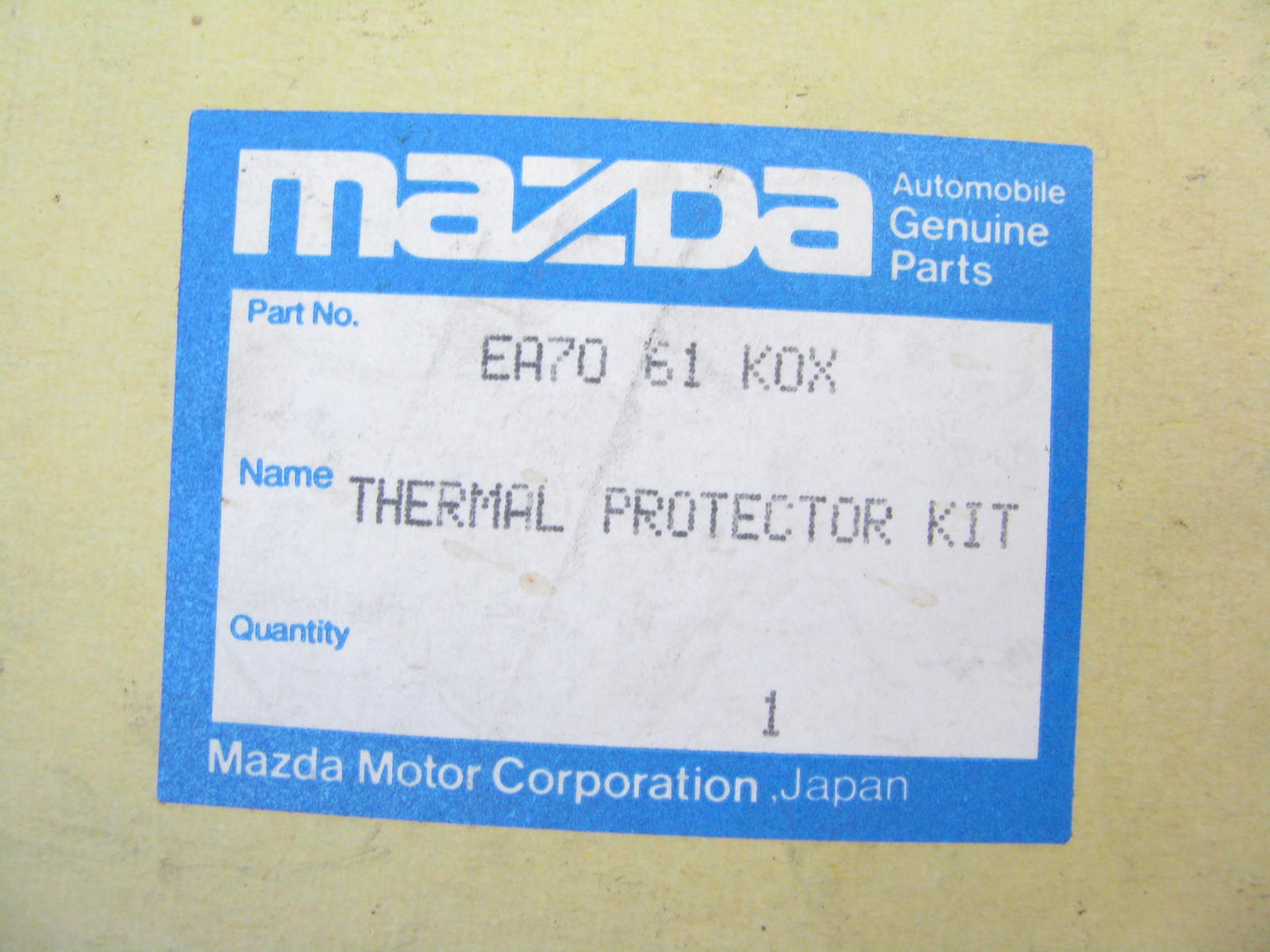 NEW GENUINE OEM EA7061K0X A/C Compressor Thermal Sensor 1994-96 Mazda MX-3