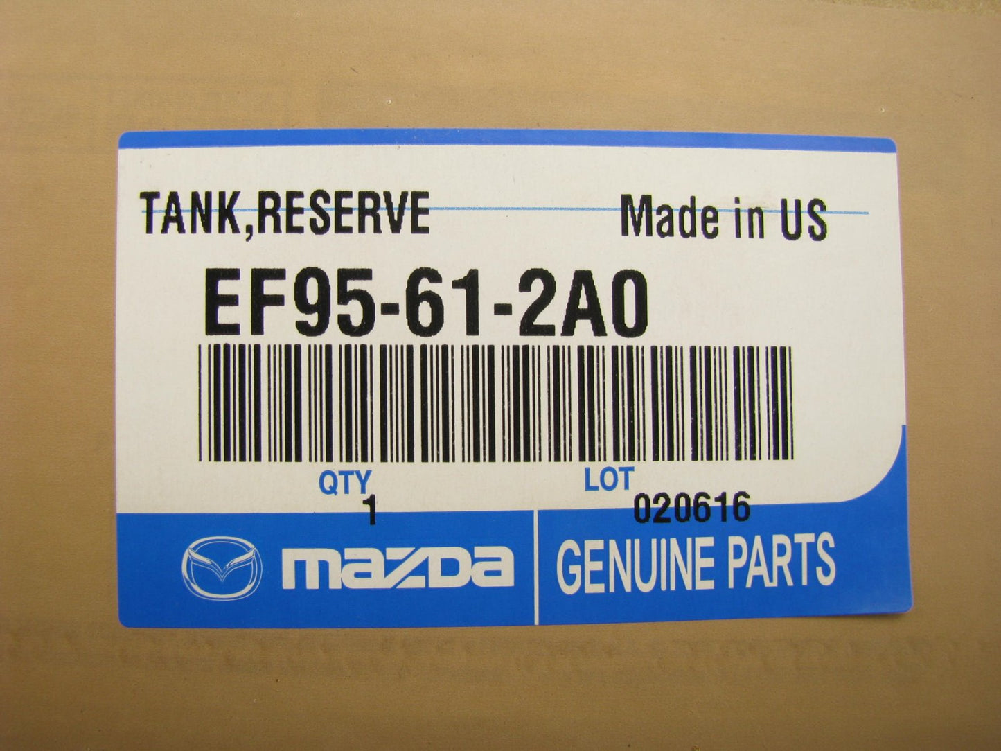 NEW - OEM Mazda EF95-61-2A0 Front Heater Reseve Tank 2005-2006 Tribute 2.3L 3.0L