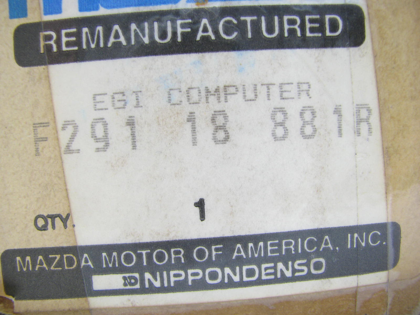 NEW OEM Mazda Engine Control Module ECM ECU 1990-1992 Mazda 626, MX-6 2.2L Auto