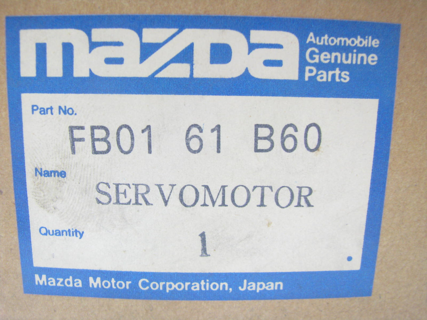 NOS OEM Mazda Recycle & Fresh Air Actuator (FB01-61-B60) For 1986-1991 RX-7