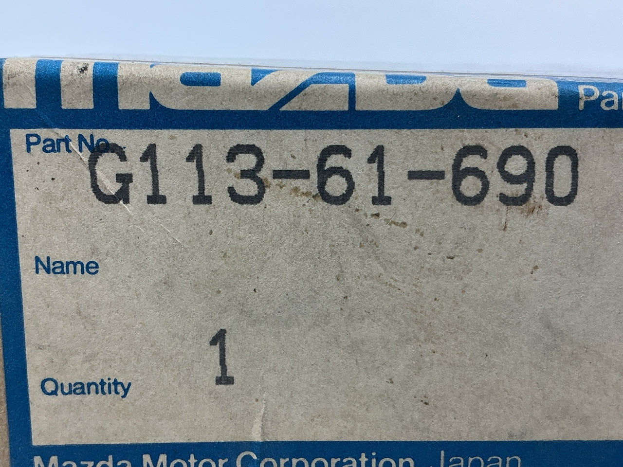 NEW - OEM Genuine Engine Relay Set For 1986-1987 Mazda 626 G113-61-690