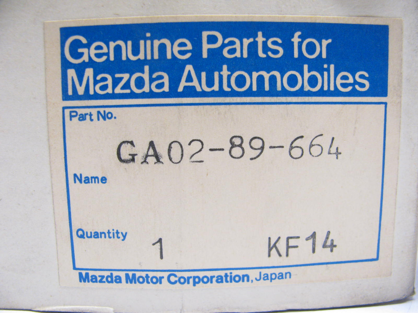 NOS 1981-1982 Mazda 626 Right Passengers Side Tail Light Lamp GA02-89-664