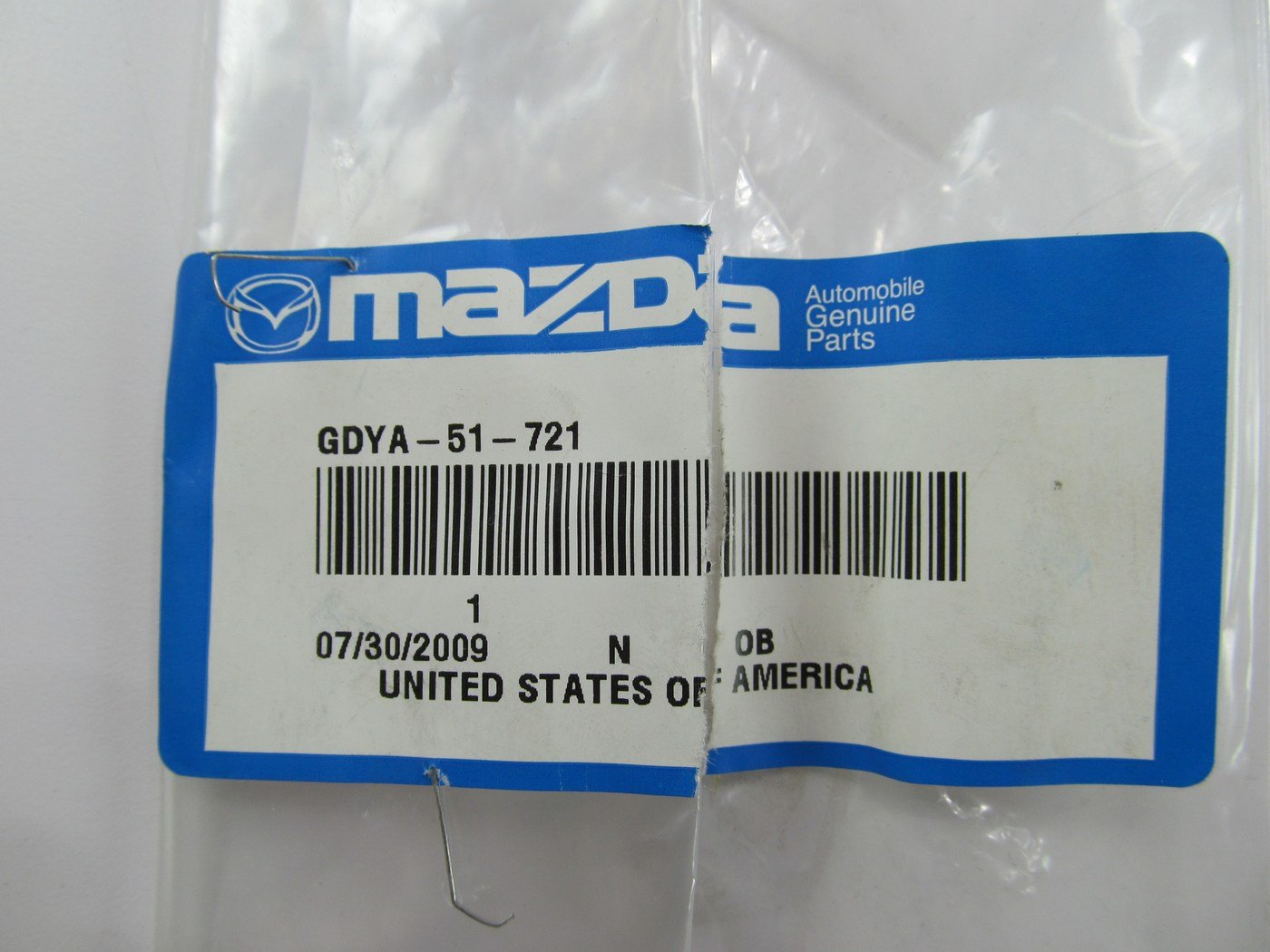 NEW GENUINE OEM Trunk Lid Emblem Badge Nameplate - 1998-1999 Mazda 626 GDYA51721
