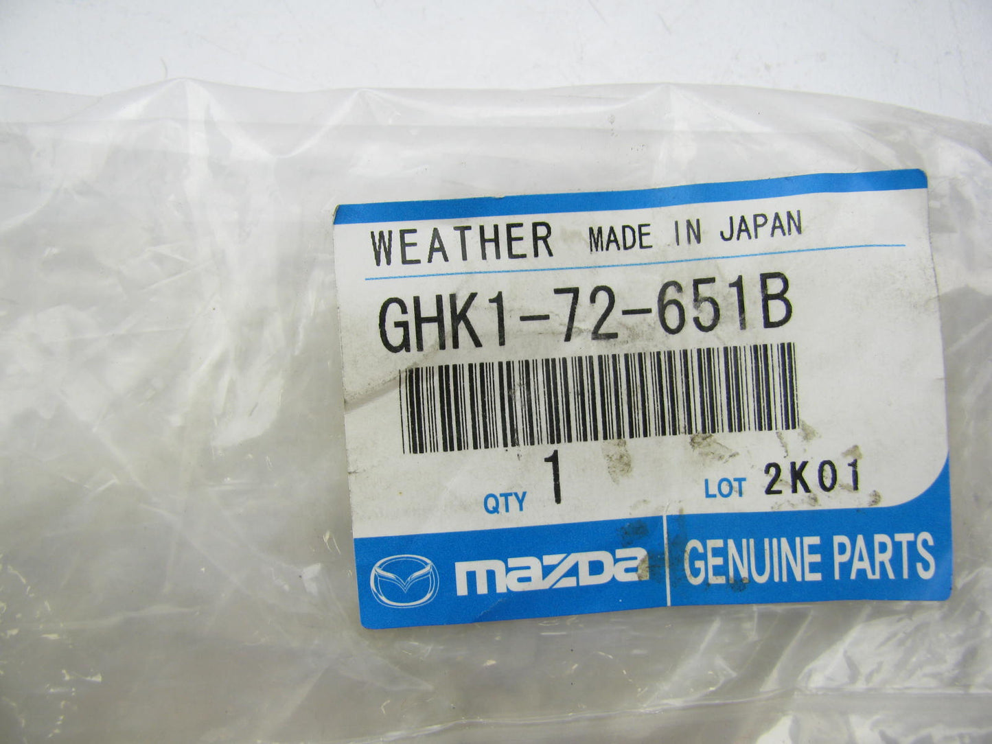 NEW - OEM Mazda GHK1-72-651B Rear Right Vent Window Weatherstrip Seal 2015-20 6