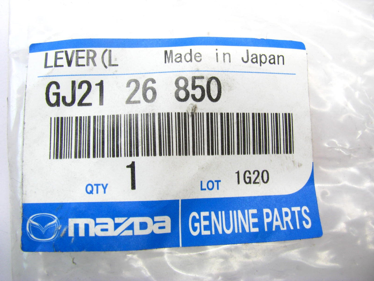 NEW - OEM Mazda GJ2126850 Rear Left Side Drum Brake Operating Lever